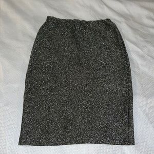 Grey glitter skirt